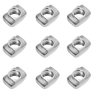 UKCOCO 100PCS Europäische Aluminium-Extrusionen Slim T-Nut-Thread (M4x10x6)
