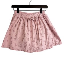 Hanna Andersson Girls Mini Skirt Skort Pink Floral - 12
