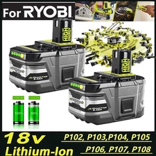 2Pack For RYOBI ONE Plus P108 18V 8.0Ah High Capacity Battery 18 Volt Li-ion NEW