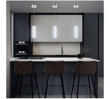 3 pcs Modern Crystal LED Pendant Lights for Kitchen Over Island With Remote Hang