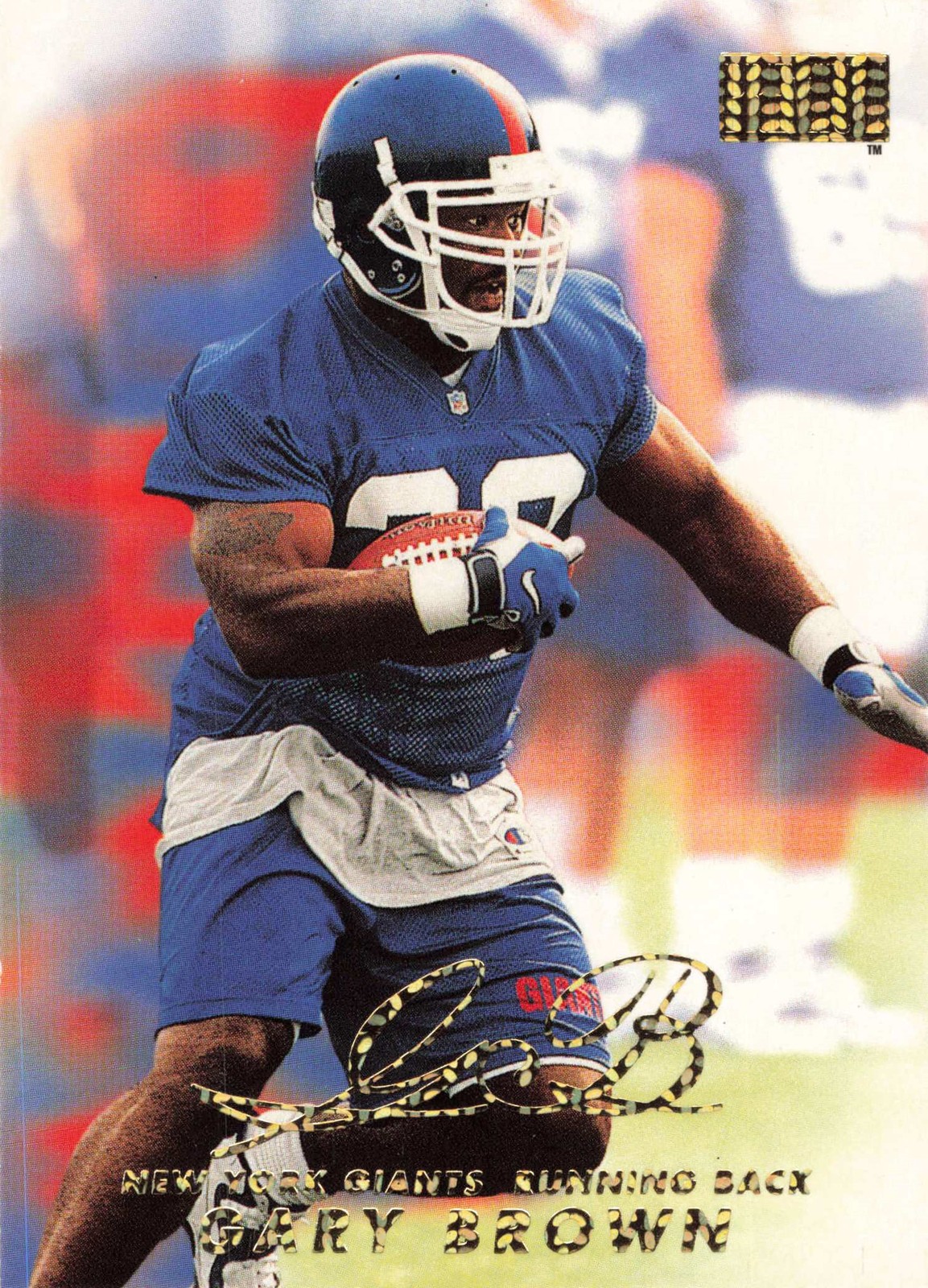Gary Brown 1998 SkyBox Premium #97 New York Giants