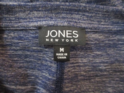 Jones New York Womens Long Sleeve Tunic Top Size L Heather Purple Pullover - Picture 7 of 7