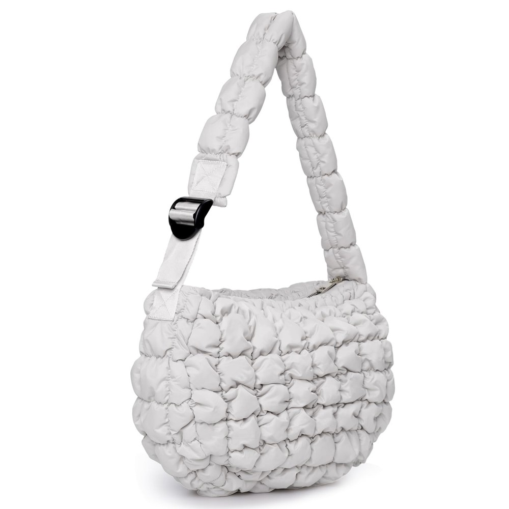 Lightweight Quilted Puffer Tote Shoulder Bag for Women Crossbody