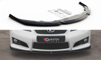 Maxton Design Frontlippe V.2 Passend FüR Lexus Is F Mk2 Schwarz Hochglanz