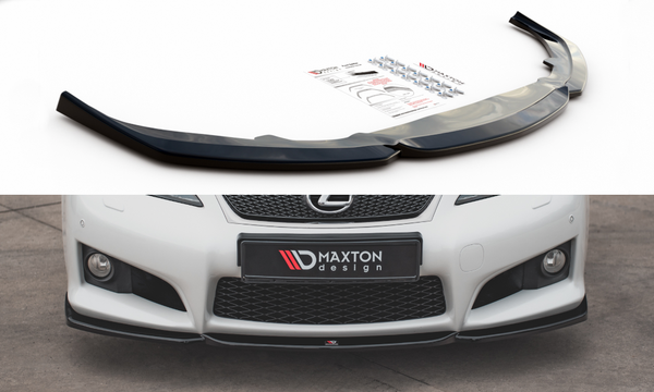 Maxton Design Frontlippe V.2 Passend FüR Lexus Is F Mk2 Schwarz Hochglanz-image