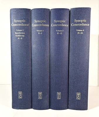 Set of 4 Synoptic Concordance 1999-2000 Hardcovers Walter de Gruyter GmbH & Co