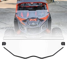 Front Half Windshield Windscreen For 2017-26 Can Am Maverick X3  XRS XDS Turbo R