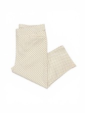 NWT Chico  s So Slimming Brigitte Ikat Dot Capri White/Neutral 0.5 US 6 Crop