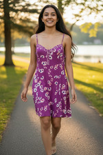 American Eagle Outfitters multicolor floral Mini Dress Size L