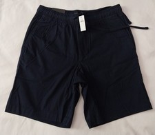 Banana Republic Men's Small Elastic Waist Deck Short Navy Blue Pull On New