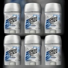6 pack Speed Stick Cool Clean Antiperspirant Deodorant, 1.8 oz.