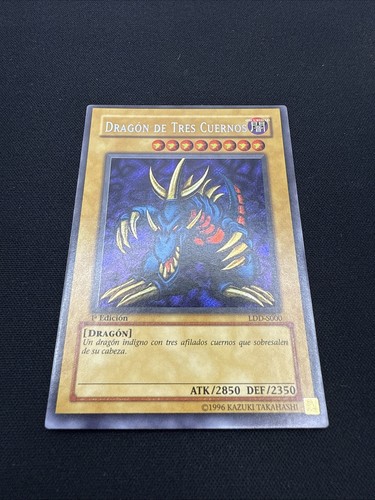 Yu-Gi-Oh! TCG: Tri-Horned Dragon #LDD-S000, 1st Edition, Spanish Version LP