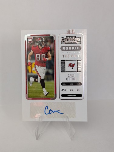 2022 Panini Contenders Rookie Ticket Cade Otton #201 Rookie Auto RC Buccaneers