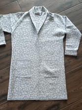 Long Cardigan mit Leopardenmuster, Größe L/XL, ZWILLINGSHERZ