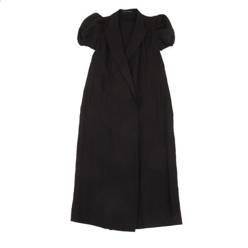 Yohji Yamamoto FEMME Switching Shoulder Design Buttonless Coat Size 1(K-156599) - Picture 2 of 12