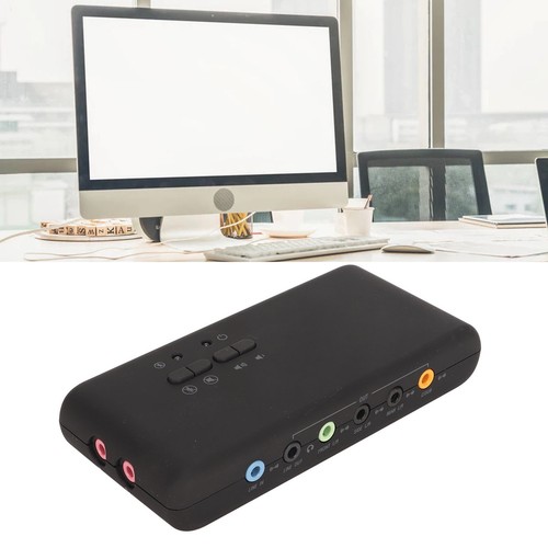 USB Sound Card 12Mbps 7.1 Stereo Dual Mic Input 48KHz Sampling External Sound CB - Afbeelding 19 van 22