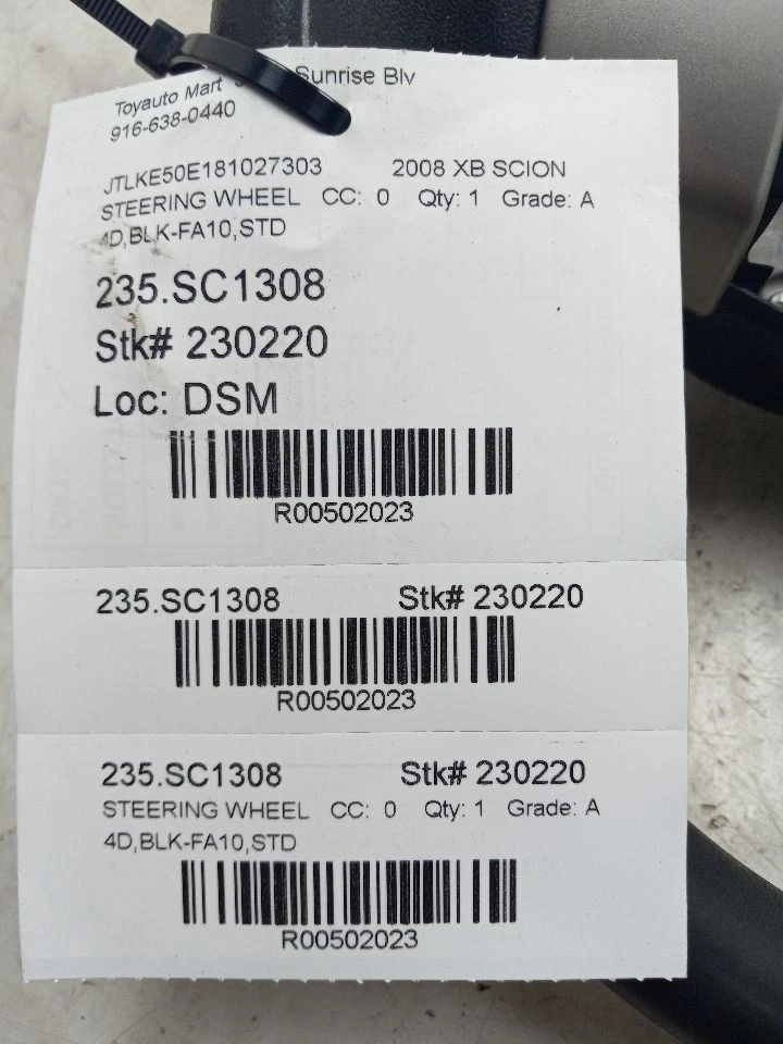 08 SCION XB VOLANTE NEGRO Foto 3 de 4