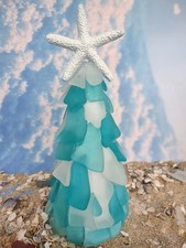 Sea Glass Tree in 4 colours. Lovely Tree for Table Centrepiece. Coastal decor