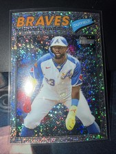 2026 Topps Heritage Baseball Michael Harris II Silver Sparkle No. 342 Braves
