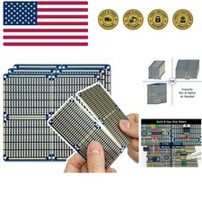 Snappable PCB, Strip Board with Power Rails for Electronics Projects Compatib...