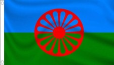 BANDERA GITANA 5' x 3' Sinti & Roma Pueblo Romaní Romaní Gitano Viajero