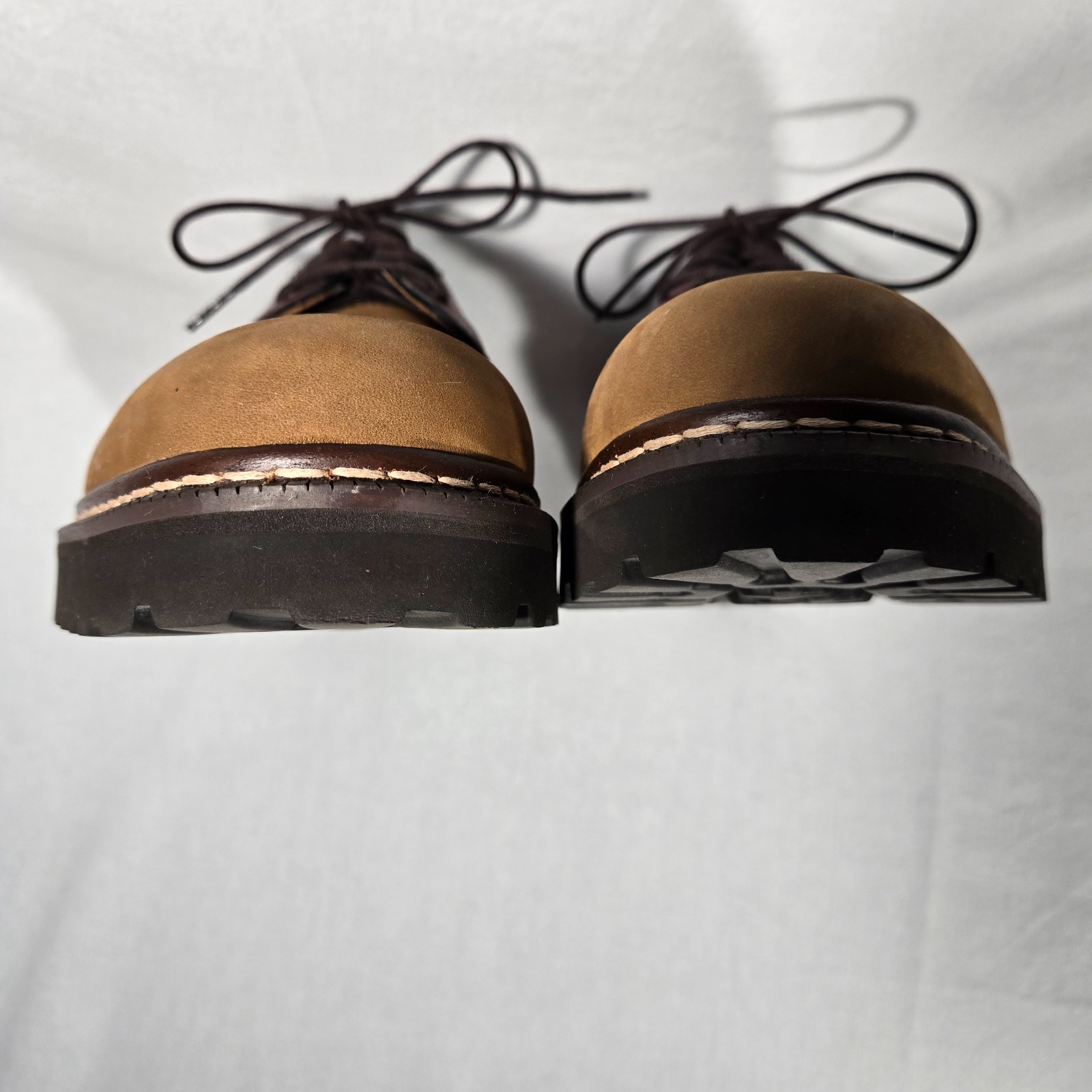 RARE Vintage 1985 TOMMY HILFIGUER Old Stock Brown Leather Oxford Shoes Men's 12M