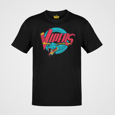 Detroit Vipers Logo Michigan Hockey Team T-shirt