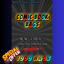 1000 BCW Current/Modern Comic Book Bags