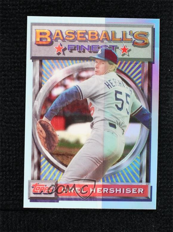 1993 Topps Finest Baseball's Finest Refractor Orel Hershiser #184