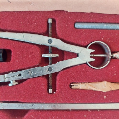 Vintage Birk Precision Drawing Compass & Case Made in Germany - Bild 9 von 14