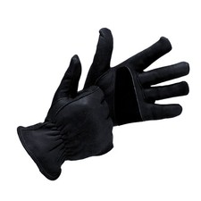 Western Riding Rider Gloves Classic Equestrian Gloves Cowhide Leather Black