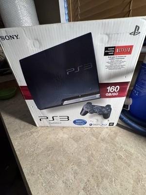 Sony PlayStation 3 Slim PS3 CECH-3001A  Console W/Controller, Cables, Games, Box