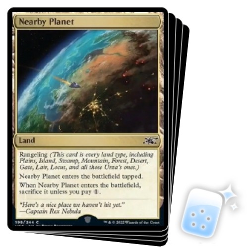 NEARBY PLANET X4 Unfinity Magic MTG MINT CARD - Picture 1 of 1
