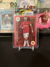 2023-24 Topps Merlin Soccer UCC Bruno Fernandes /5 #79 Red Refractor Man United