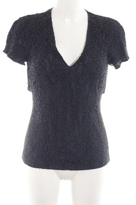 PHILOSOPHY Spitzenbluse Damen Bluse Gr. DE 36 blau Casual-Look