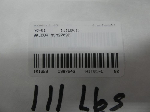 Baldor MVM3709D Ac Motor D132sd 3ph 5.5kw 3450rpm 230/460v-ac - Picture 5 of 5