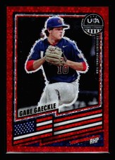 2026 Panini Stars & Stripes Disco #77 Gabe Gaeckle Red 091/199