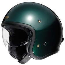SHOEI J.O. JO BRITISH GREEN OPEN FACE MOTORCYCLE MOTORBIKE BIKE CRUISER HELMET