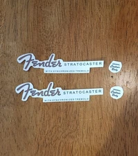 2 (Two) Fender Stratocaster 1950's style waterslide decals. Pre-Cut