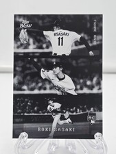 2025 Roki Sasaki Topps Black And White Rookie Frame Rate - Los Angeles Dodgers 