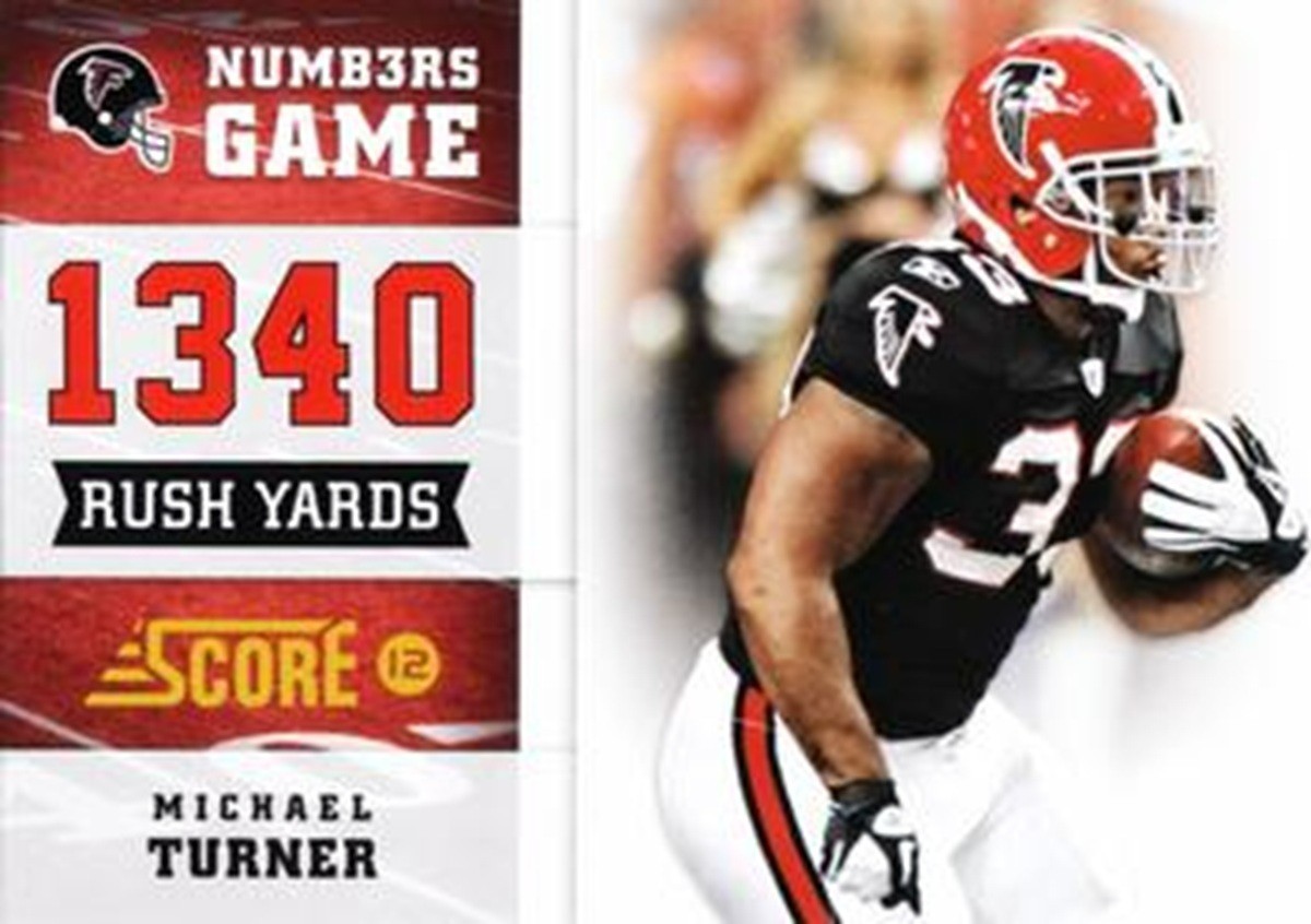 2012 Score NUMBERS GAME #6 Michael Turner Atlanta Falcons