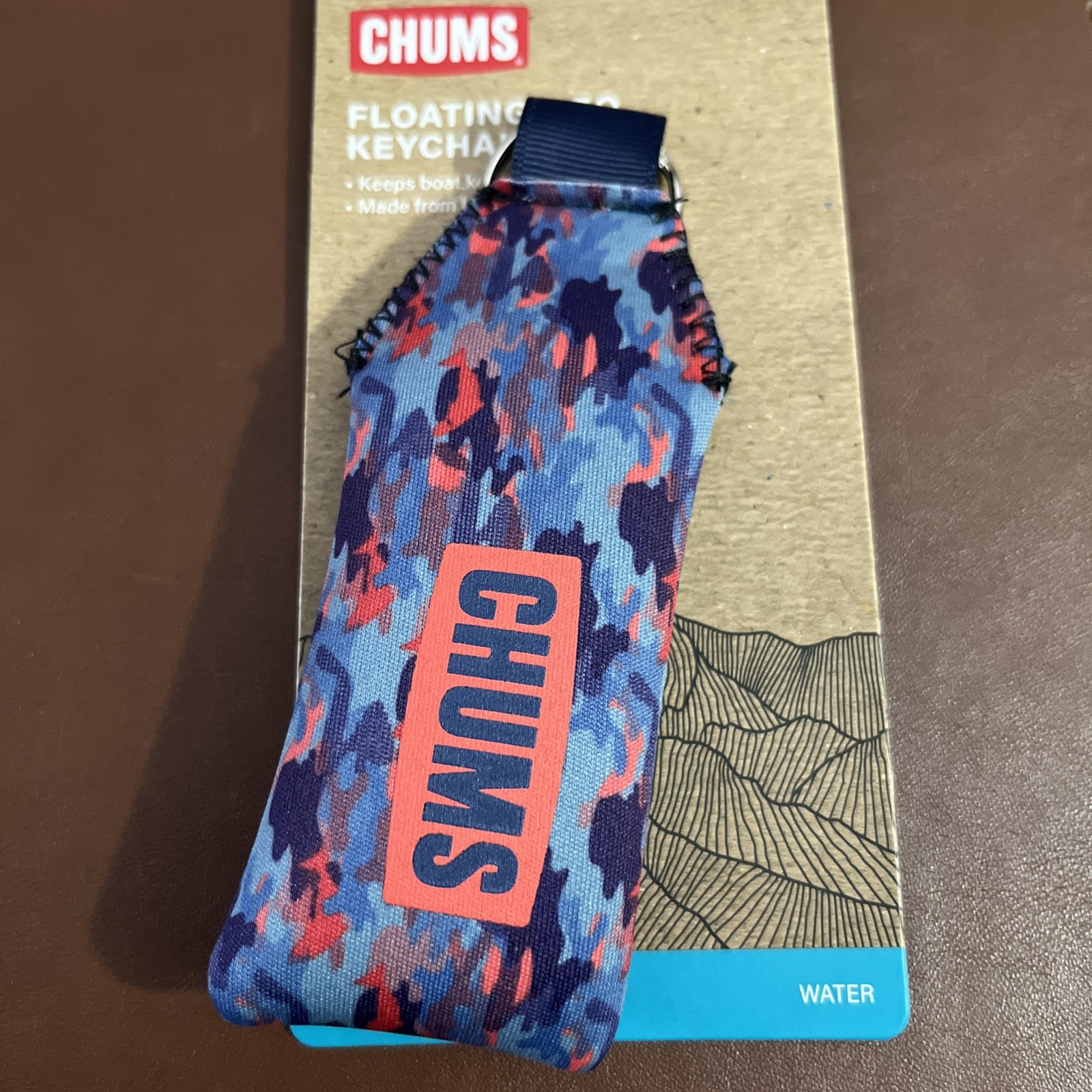 Chums Floating Neo Keychain LTD Boat Keys, Water Sports Boating NEW Camo Look