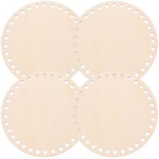 4 Pcs Basket Base Wood Bottom for Crochet Diy Bag Accessories Bases Pad