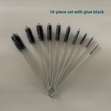 US Nylon Straw Brush Cleaner Bottle Tube Pipe Small Long Cleaning 10Pcs Set