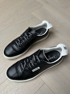 CHANEL CCロゴ スニーカー ブラック 23cm 正規品 KREAM購入 中古・古着通販】CHANEL (シャネル) ココマークファブリック