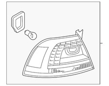 Genuine Volkswagen Tail Light Assembly 7P6-945-208-A