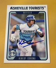 🔥 Kenedy Corona SIGNED 2023 Asheville Tourists Team Card RC Auto Houston Astros