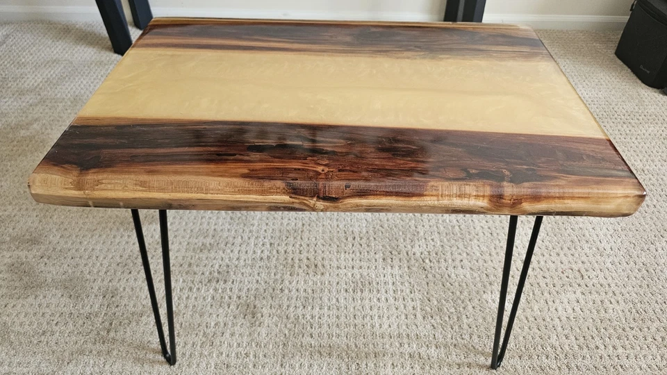 Handmade Cherry Gold River Table – One of a Kind – 27” × 17” × 17” - Image 2 of 4
