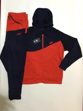 Men's Nike Tech  Navy Red Set