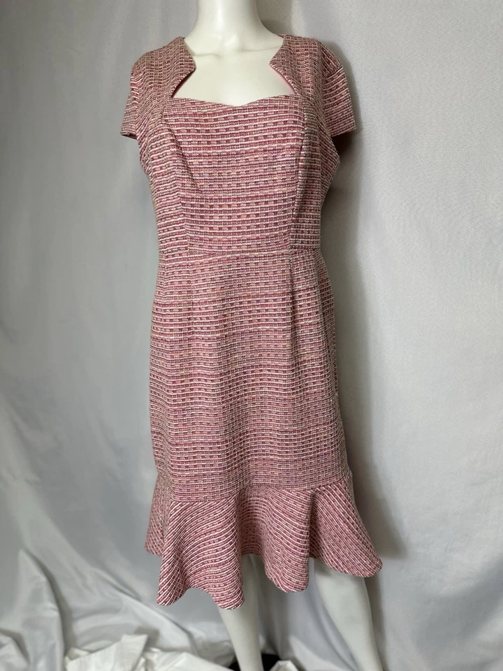 Vestido para mujer Grace Karin rosa tweed como hasta la rodilla grande nuevo con etiquetas Foto 2 de 3